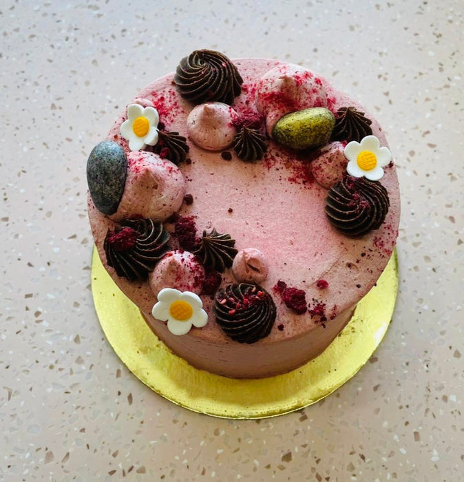Flourless Chocolate Cake with Raspberry
